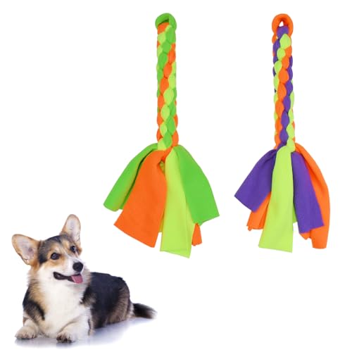 2 Pack Dog Fleece Rope Toy, Flirt Pole Replacement Toys