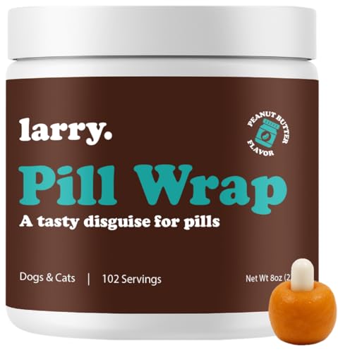 Larry Peanut Butter Pill Wrap Dogs Hide Medication Pockets 8 oz - size: 8 oz