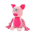 Dog Toys, Dog Squeaker Toys with Crinkle Paper (Pink Pig) - color: Pink Pig