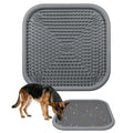 Snuffle Mat for Dogs 23.6" x 23.6" Silicone Large Slow Feeder Mat, Grey - color: Grey:23.6"x23.6"