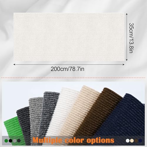 Cat Scratch Furniture Protector - 78.7" x 13.8" Trimmable Self-Adhesive Cats Claws Scratch Pads, DIY Cat Climbing Couch Protector for Scratch Post Cat Tree Replacement Indoor (Cream White) - color: Cream White, size: 13.8" x 78.7"