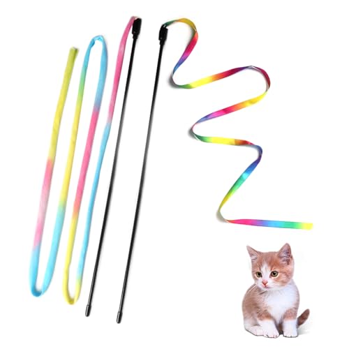 Cat Wand Toys Interactive Kitten Toys for Indoor Cats-2Pcs - size: 2 PCS