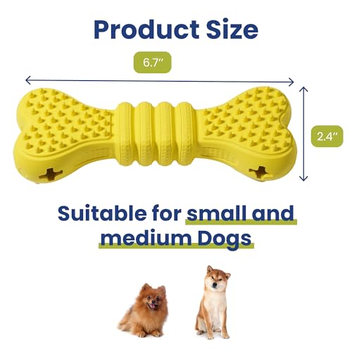 PAWSPIK Bone Treat Dispensing Enrichment Dog Chew Toy