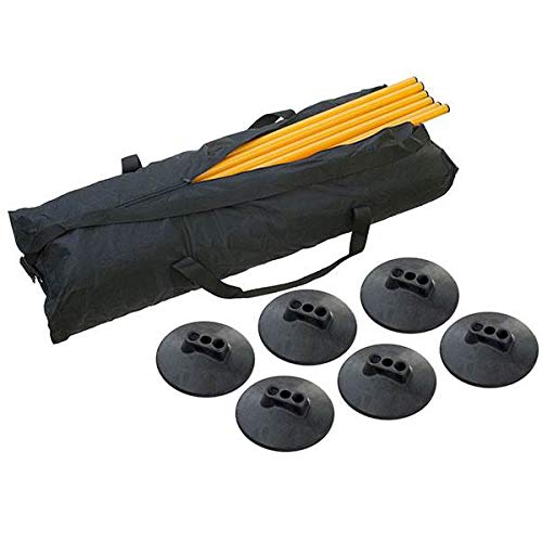 Champion Sports Agility Training Pole & Hurdle Sets – Speed, Footwork & Coordination Drills, Indoor/Outdoor PVC Poles - style: Pro Agility Pole Set