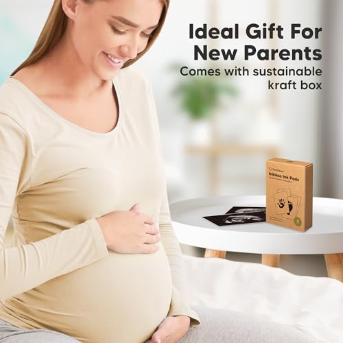 4pk Inkless Baby Hand and Footprint Kit, Mess Free Ink Pads (Twilight, R) - color: Twilight, size: 4-Pack, Regular 2.3" x 3.7"