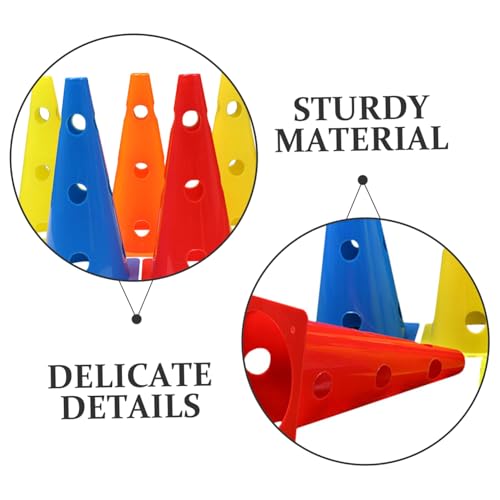 VANZACK 5pcs Agility Training Cones Soccer Cones Football Flexibility Drills Hollow Sports Training