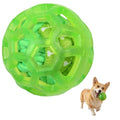 Dog Toy Balls, Dog Ball with Built-in Rope Toys, Dog Chew Toy for Boredom - color: Jungle Vine