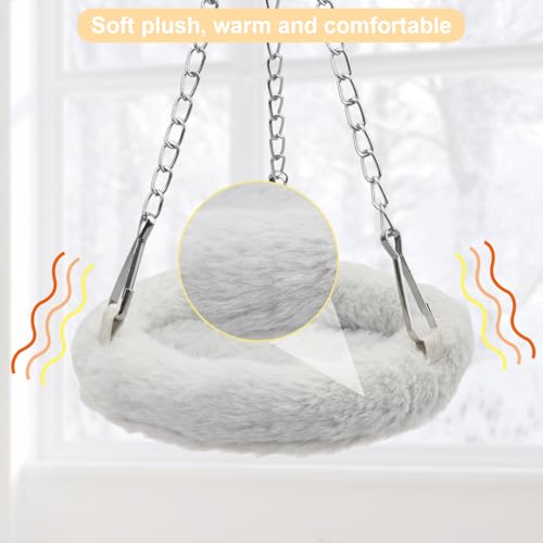 Wontee Bird Nest Bed Parrot Hanging Hammock Swing for Budgies Parakeets Lovebirds Caique Senegal Cockatiels Conures (S) - size: S