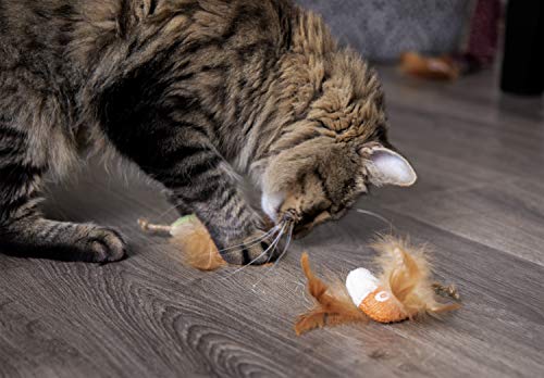 Petlinks (2 Count) HappyNip Love Birds Cat Toys, Contains Silvervine & Catnip - Multi Color, 2 Count - color: Love Birds, size: Set of 2