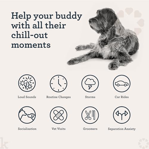 Kradle Calming Chews for Dogs, Anxiety Support, L‑Theanine, GABA, 75 Chews - size: 75-Count Jar