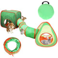 YUEPET Rabbit Tunnel & Cube Tent, Bunny Hideout, Guinea Pig Tunnel, Avocado - color: Avocado