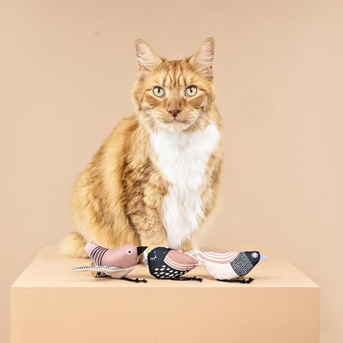 Fringe Studio, Under My Wings, Durable Cotton Canvas Cat Toy, 3PCS Set, PetShop Collection (904029) - color: Under My Wings