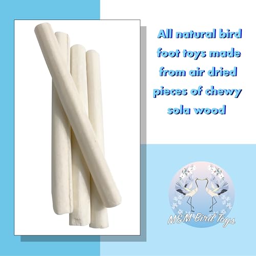 5512 Skinny Sola Logs Pk20 - Natural Wood Bird Foraging Chew Toys - color: Skinny Sola Logs, size: Pack 20