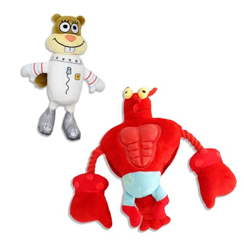 SpongeBob SquarePants, Squeaky Plush Dog Toys, Larry & Sandy, 2-Pack - style: Larry and Sandy