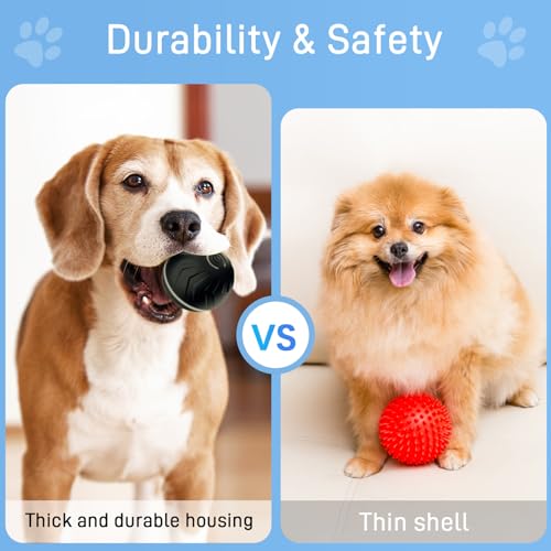 2026 T01 Interactive Dog Ball, Automatic Moving and Bouncing Dog Toy - color: Blue