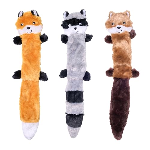 ZippyPaws Skinny Peltz No Stuffing Dog Toy Pack to Keep Them Busy - 18" - style: Variety Pack - Large (3-pack)