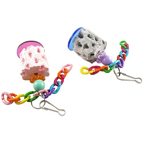 Wontee Bird Calcium Chew Grinding Treats Toy for Parakeet, 1 Pack - size: A (1 Pack)