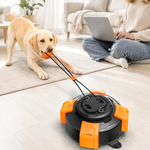 Interactive Dog Toys Tug of War Toys for Aggressive Chewer - color: Orange