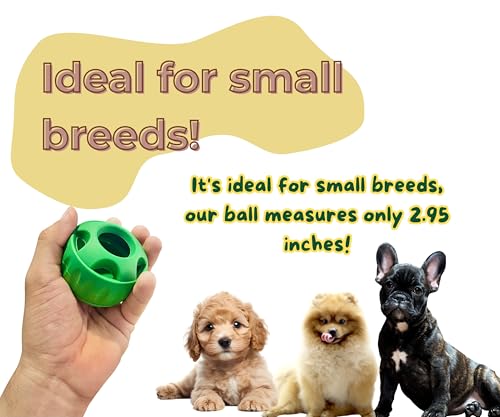 Avellana, Long Lasting, Interactive Dog Toy, Food Grade, Silicone Dog Toy for Large Dogs Puppy Ball Shape.