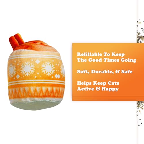 Meowijuana Holiday Cat Toy Bundle | Eggnog & Frosted Sugar Cookies Plush - color: Eggnog & Get Frosted Sugar Cookies