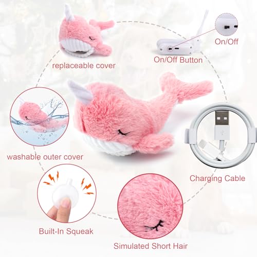 Mity rain Interactive Dog Toys Whale - style: Whale