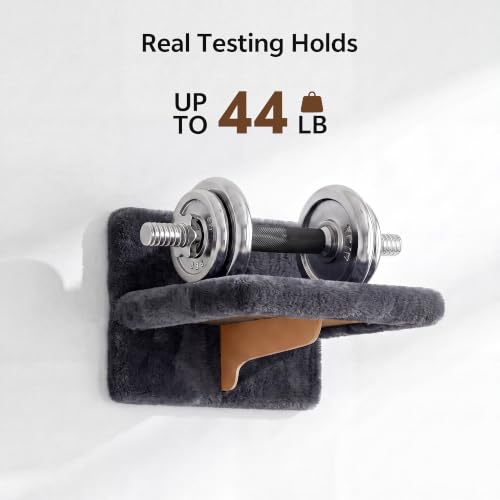 9-in-1 Cat Wall Shelves, Cat Wall Furniture Set with Bridge, Grey - color: Grey, size: 9-in-1