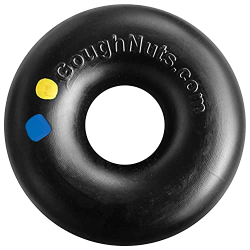 Goughnuts — Dog Toys for Aggressive Chewers | Virtually Indestructible Dog Toys for Large Breeds Such as Pit Bulls | Heavy Duty Dog Toy | Black - color: Toughest HD Pro 50, size: Large, 60-120 Lbs (Maxx Size)