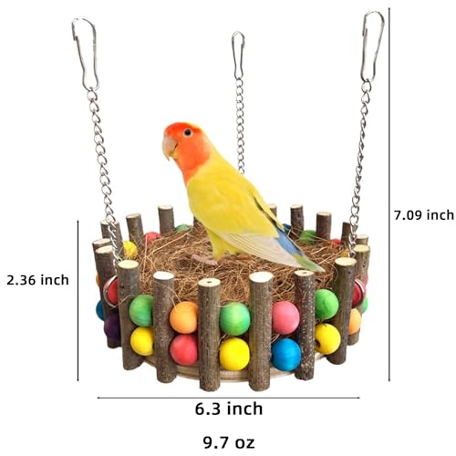 Bird Toys, Bird Perch Stand Playground for Cage (nest)