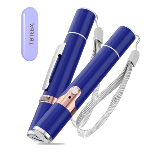 TBTeek Cat Toys, with Metal Case, 2 Pieces, Rechargeable (Blue) - color: Blue