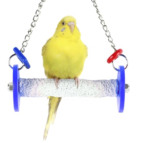 Sweet Feet and Beak Roll Bird Swing, Conure Quaker, Small, Blue - color: Blue, size: Small 8.5"