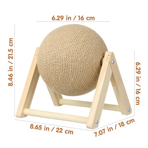 STOBOK Cat Scratching Ball Cat Scratcher Kitten Scratching Toy for Indoor Cats Claw Care and Exercise Stable Pet Supplies for Home Pet Shops Shopping Malls Shops 8.66 X 7.08 X 6.29 in