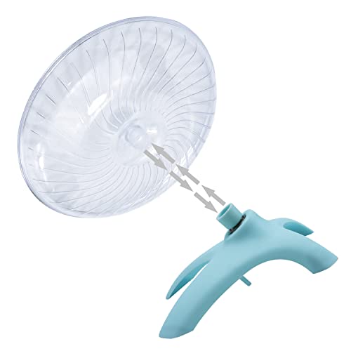 Litewoo Hamster Flying Saucer Silent Running Wheel for Gerbil Rat, Light - color: Light Blue