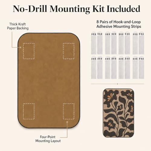 2 Pack Cat Wall Scratcher, Art Cat Scratching Board for Cats - color: Black & White 2