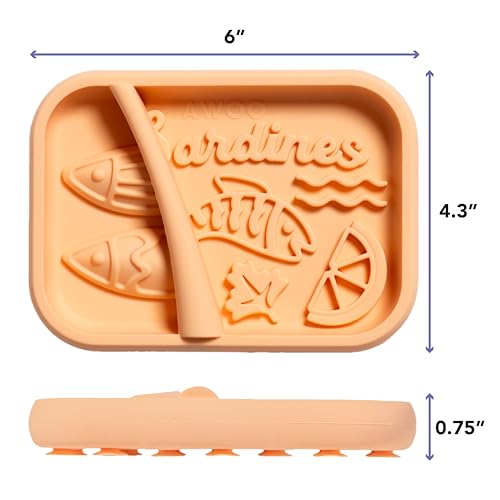Sardina - Silicone Lick Mat + Slow Feeder for Cats & Small Dogs (Melon) - color: Melon