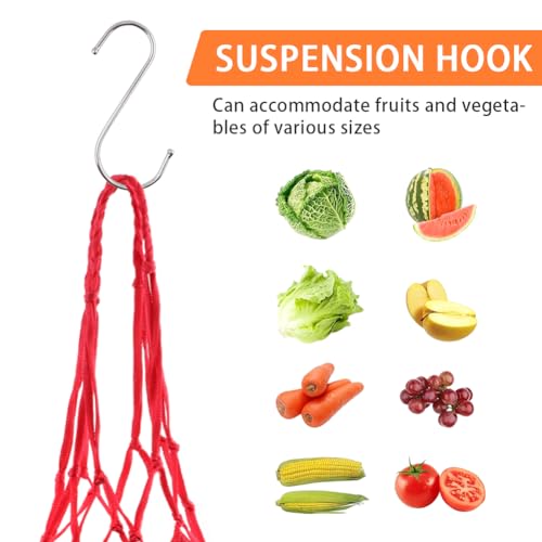 4 Pack Chicken Vegetable Hanging Feeder Mesh Veggie Holder Bags