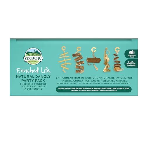 Oxbow Natural Dangly Party Pack, Rabbit & Guinea Pig Toys, Enrichment - style: Dangly Pack