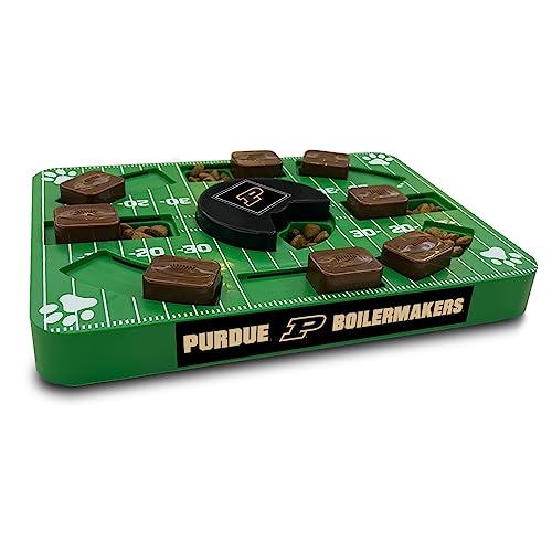 Pets First NCAA Purdue Boilermakers Interactive Dog Treat Puzzle Toy - color: Purdue Boilermakers, size: Standard