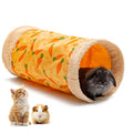 Rabbit Hideout Tunnel, Soft Fleece Foldable Bunny Tube Nest Indoor