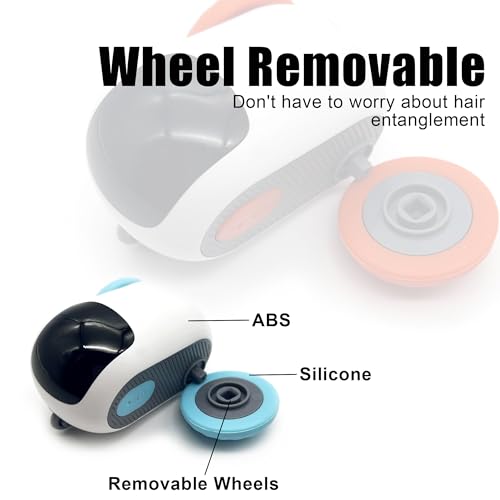 1pc Interactive Automatic Remote Control Cat Mice Car Toy and 1pc Smart Electric Moving Speedy Cat Ball Toy with Feather Tail, Suitable for Dogs, Keep Busy, Stimulating, Rechargeable (Blue) - color: blue