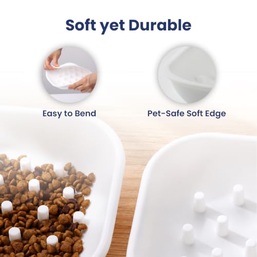 Silicone Slow Feed Insert for PawsPik RFID Pet Feeder, 2-Pack