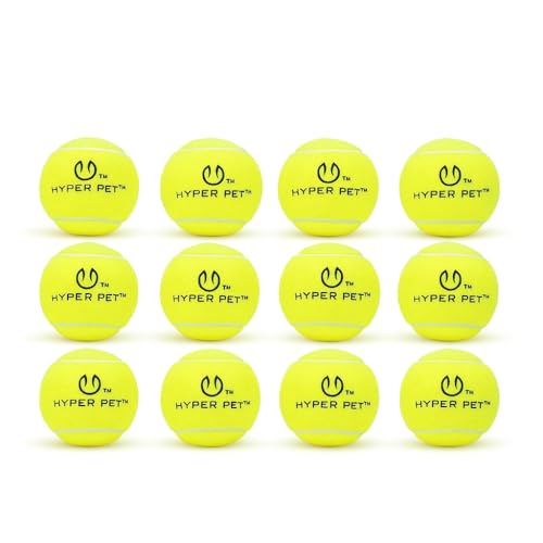 Hyper Pet Tennis Balls for Dogs, 12 Pack 2.5 Inch with Mesh Bag, Durable - color: Green, size: Regular 2.5" - 12 Pack