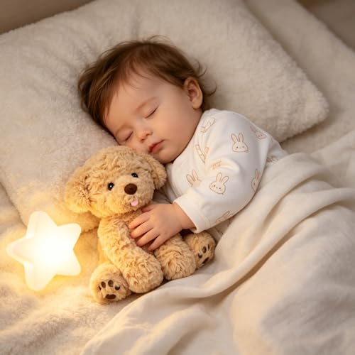 Hopearl Adorable Puppy Plush Toy Floppy Ultra Soft Dog Cute Stuffed Animal Golden Retriever Holiday Birthday Gift for for Boys Girls Kids Toddlers, Brown, 9'' - style: Puppy