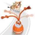 PAWSPIK Rope Runner Interactive Rechargeable Dog Ball Toy, Small