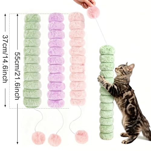 14.6in Extra Long Cat Kicker Toy 3PCS, Cat nip Toys for Cats - style: Quiet 3pcs