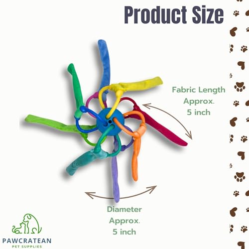 Catnip Sepak Takraw Cat Toy with Crackle Paper Colorful Self-Entertainment Durable Chew Toy - color: Catnip
