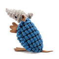 Hollypet Armadillo Squeaky Puppy Dog Toys for Small Medium Dogs, 6" - color: Blue, size: 6 IN
