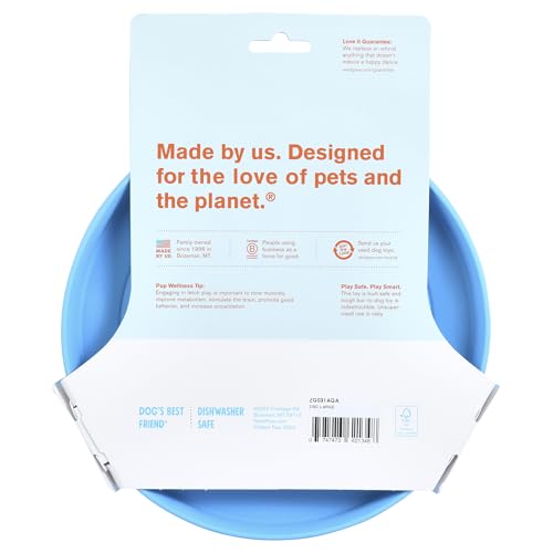 WEST PAW Zisc High-Flying Disc Dog Toy - Large – Aqua Blue - color: Aqua Blue, size: Large