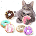 CiyvoLyeen Plush Donut Catnip Toys for Indoor Cats 6 Pack - color: Donut - 6Pcs