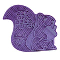 BigMouth Go Nuts Silicone Lick Mat for Dogs and Cats, Slow Feeder Enrichment Pad, Dishwasher Safe Anxiety Relief Toy - style: Funny Squirrel