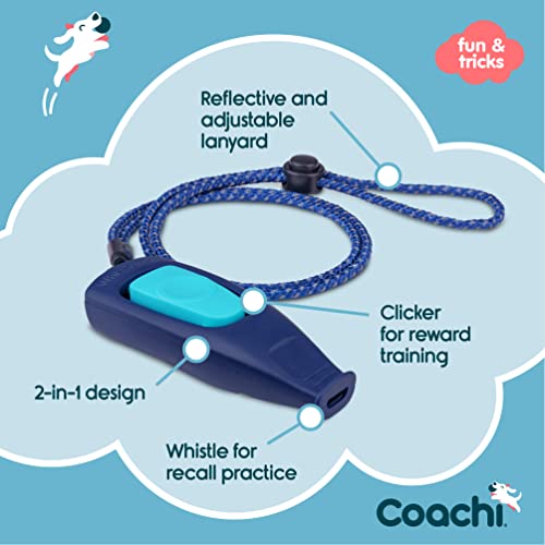 Company of Animals Coachi Whizzclick | Navy/Light Blue Button - color: Navy